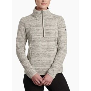Kuhl Pullover Women Small Gray Kuhl Ascendyr 1/4‎ Zip Pullover Outdoor Hiking